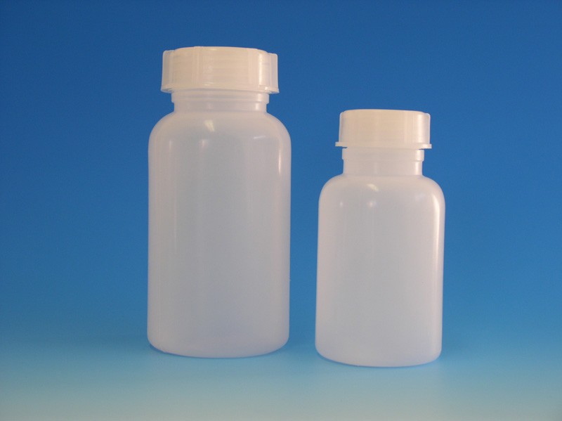 Assistent-Kunststoff-Flasche 1000ml flexibel, Weithals, m. Schraubver.