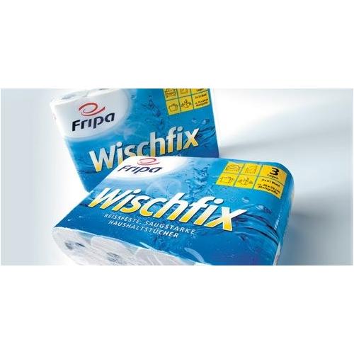 Fripa Wischfix Tissue-Haushaltst. AP 16x2 Rll.a 51 Bl 26x24cm,3-lg.,weiß