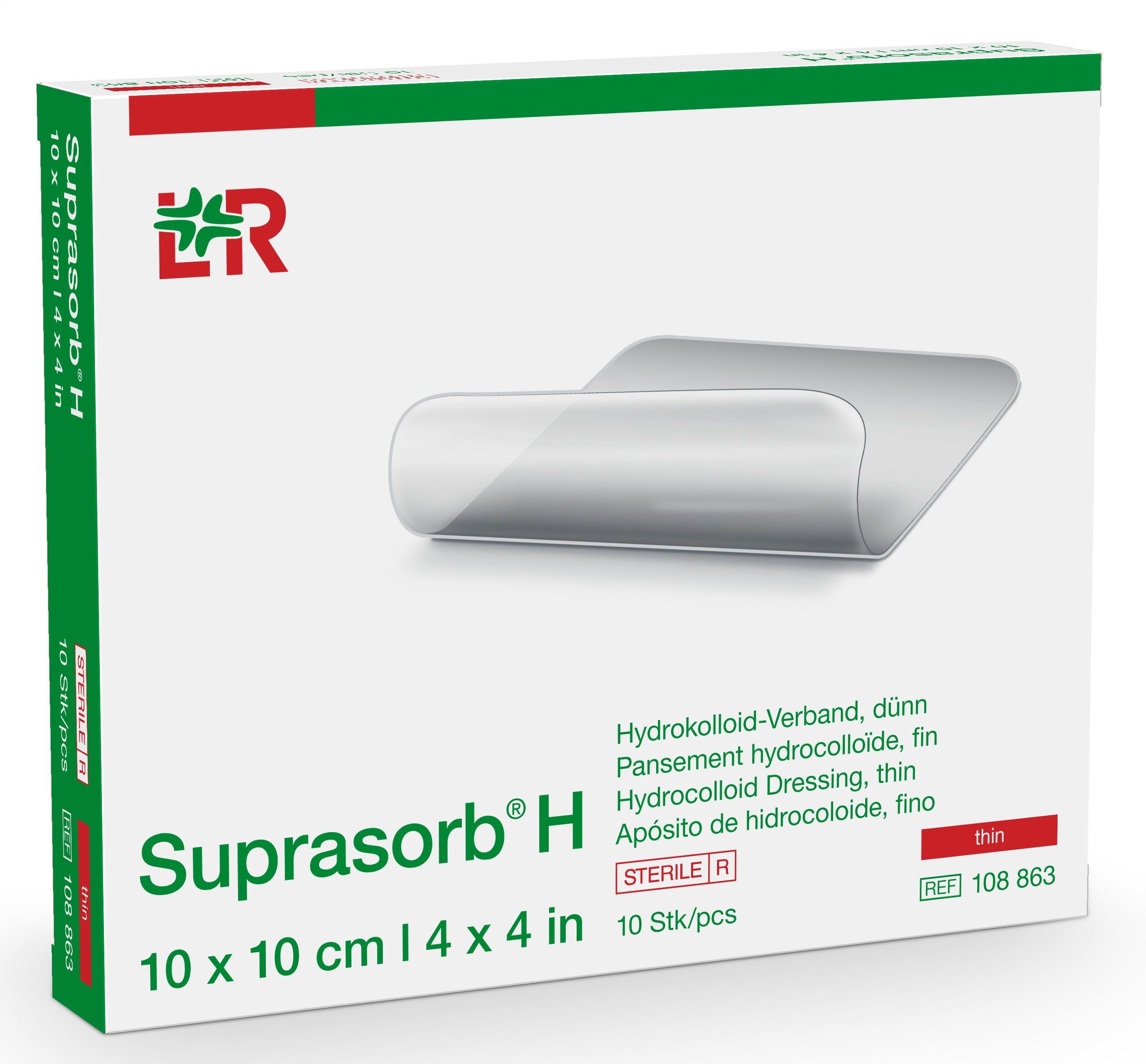 T&L Co., Ltd., Suprasorb H Hydrokolloid-Verband steril, dünn,10x10cm, 10 Stück - Bild 3