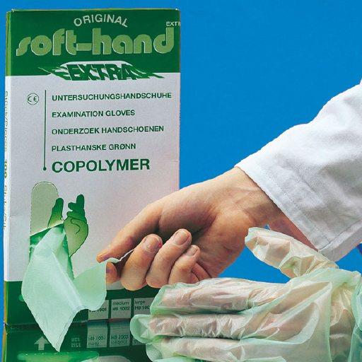Soft-Hand Copolymer Extra Einm.HDS AP 100 Gr.M unsteril, leicht grün