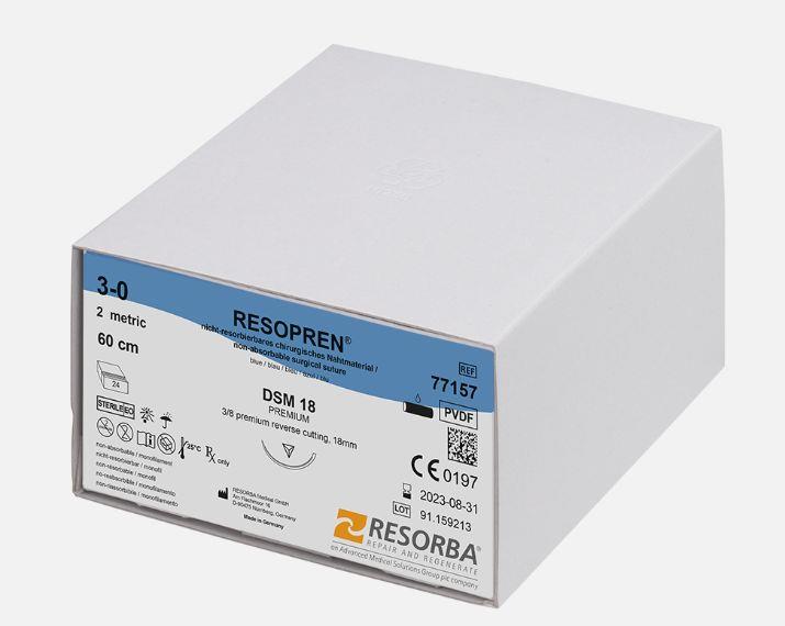 Resorba Medical GmbH Resopren 3/0 blau monofil 771420 AP 36 DS 21 45cm