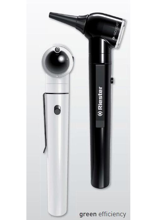 RIESTER e-scope F.O. Otoskop LED 3,7V schwarz, im Kunststoff-Etui