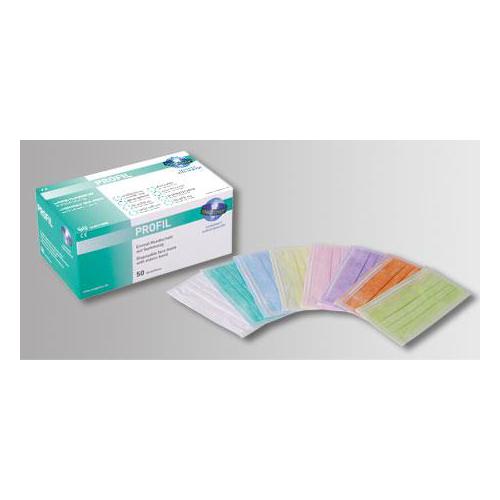 Unigloves Profil OP-Mundschutz grün PK 50 mit Ohrenschlaufen flach