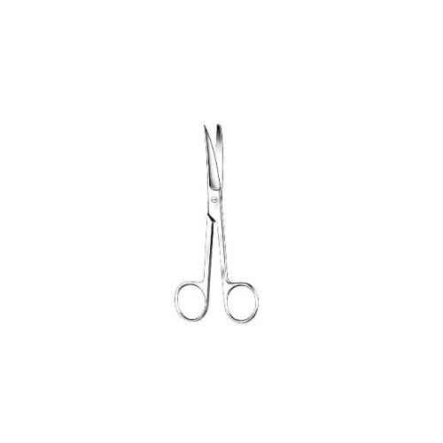 VEHU-MEDICAL Chirurgische Schere Standard 13cm gebogen, spitz/stumpf