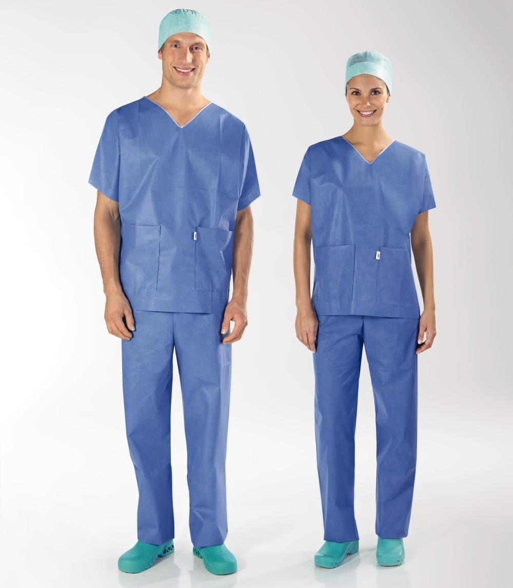 Sentinex Bereichskleidung Kasack Größe S, blau, 100 Stk