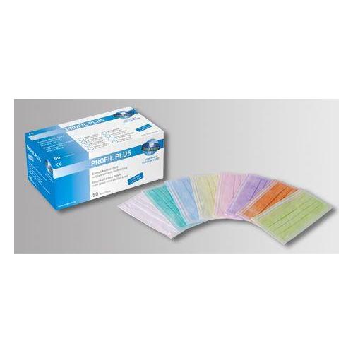UNIGLOVE Unigloves Profil Plus Mundschutz blau AP 50 mit Ohrenschlaufen flach