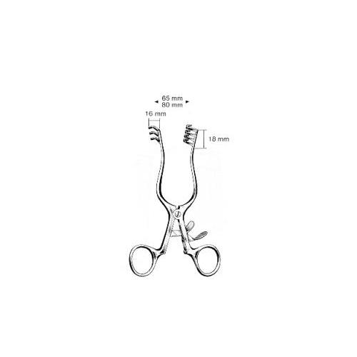 VEHU-MEDICAL Wundsperrer Weitlaner 14,0cm scharf