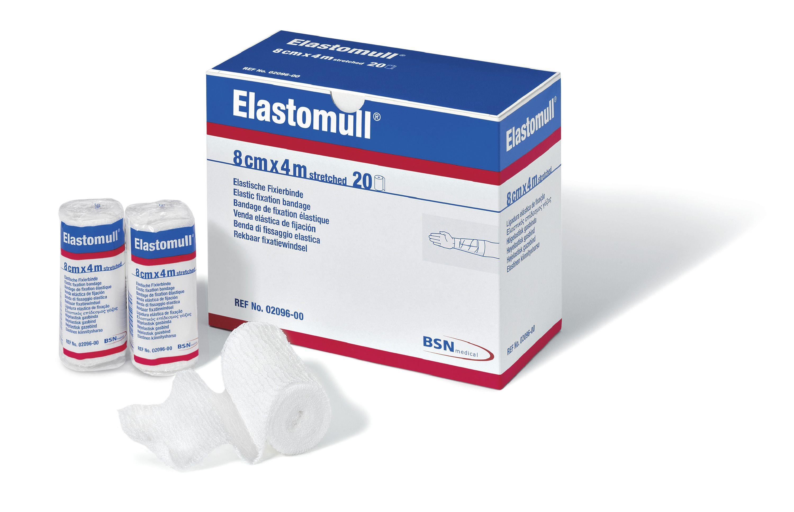 BSN Elastomull 4cm x 4m AP 20 elastische Fixierbinde, weiß