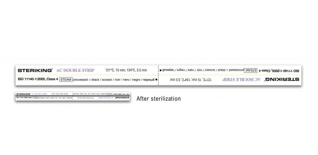 WIPAK Steriking AC Dampfstreifen AP 250 Sterilisations-Indikator