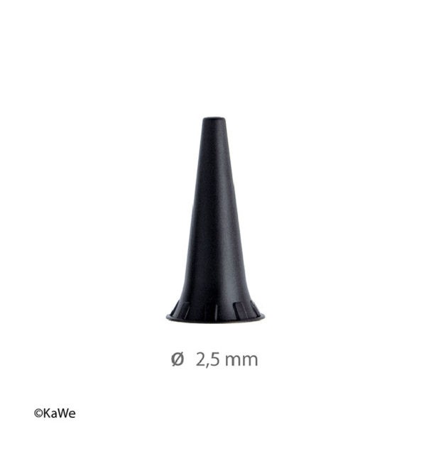 Dauer-Ohrtrichter 2,5mm schwarz PK 10 f. Eurolight F.O. PiccolightC