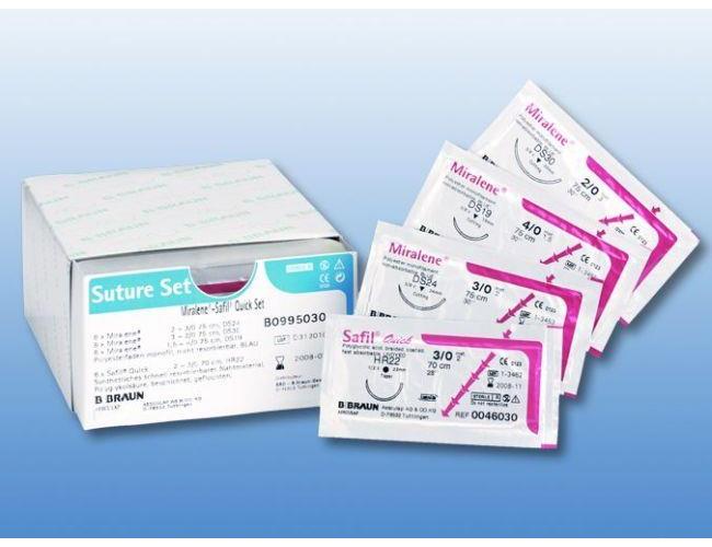 B. Braun Melsungen AG Praxis-Naht-Set AP 24 Optilene/Novosyn Quick