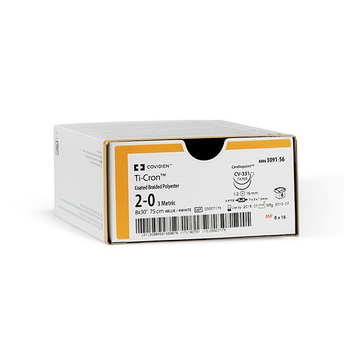 Ti-Cron 4/0 blau geflochten 8886308731 AP 36 CV-331/CV-331 75cm