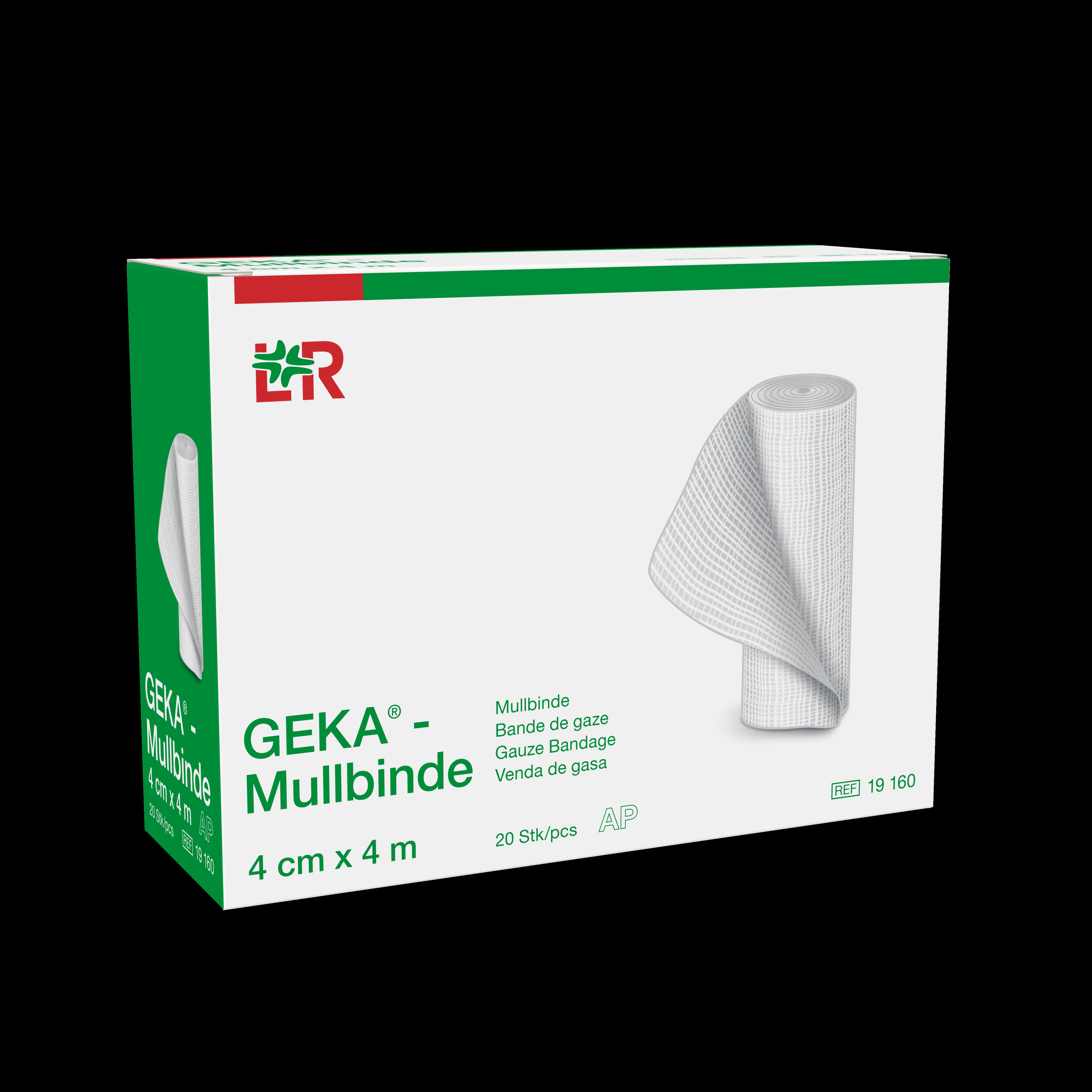 Lohmann & Rauscher International GmbH & Co. KG GEKA-Mullbinde 4cmx4m, 20 St.lose im Kt., 20-fädig - Bild 3