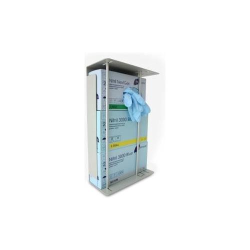 WERNER Wandhalterung f. Handschuhboxen 3-fach lichtgrau, Aluminium, Pulverbeschichtet