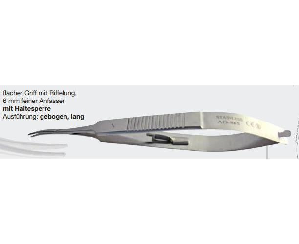 Scilo Vertriebs GmbH Scilo Nadelhalter CASTROVIEJO gebogen PK 20 Länge 145mm, steril