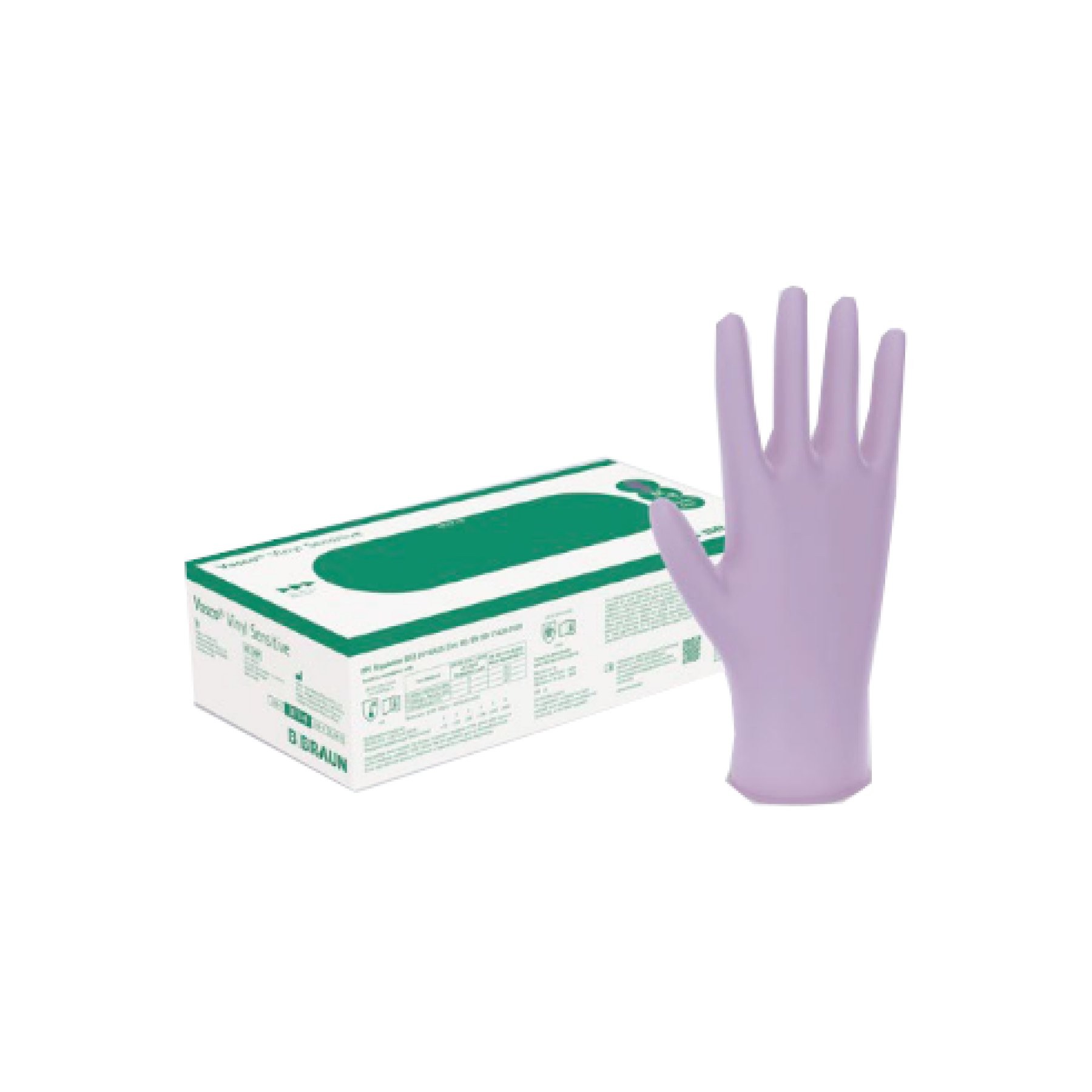 B. Braun Melsungen AG Vasco Vinyl Sensitive USH Gr. L PK 100 ungepudert violett